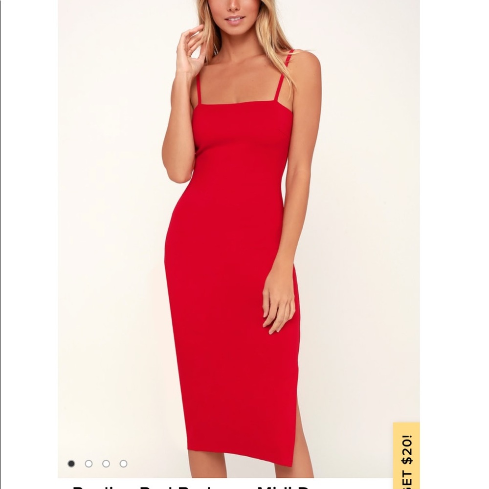 Lulus red bodycon dress